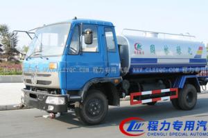灑水車圖片 型號(hào) 湖北程力供應(yīng)8噸東風(fēng)三平柴多功能灑水車