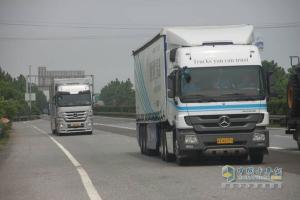 百公里26.5升 奔馳卡車杭州-廣州油耗實(shí)測(cè)完美結(jié)束