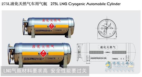 LNG氣瓶規(guī)格各有不同 安全性能很重要