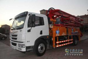 一汽解放青島 龍V 204馬力 4X2 國四水泥泵車 CA1167PK2BE4A80