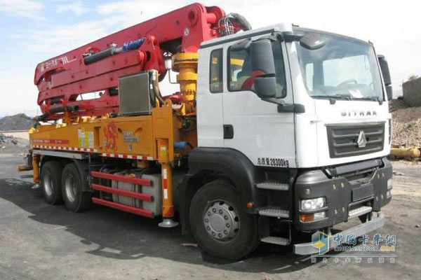 SITRAK汕德卡6X4混凝土泵車6X4混凝土泵車
