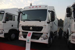 中國重汽 T5G 290馬力 8X4 LNG 倉柵車