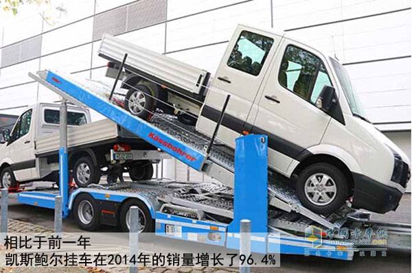 凱斯鮑爾掛車在IAA2014漢諾威車展上展示的商品車運(yùn)輸掛車