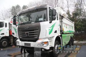 聯(lián)合卡車(chē) 玉柴 340馬力 6X4LNG城建渣土車(chē)