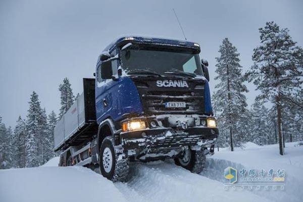 斯堪尼亞卡車試乘試駕 不懼冰雪