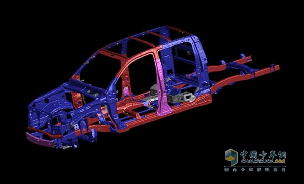 帥鈴T6的HSB高強(qiáng)車身結(jié)構(gòu)