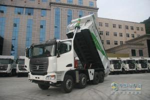 聯(lián)合卡車(chē)U340 8X4智能環(huán)保渣土車(chē)（馳田金鋼上裝）