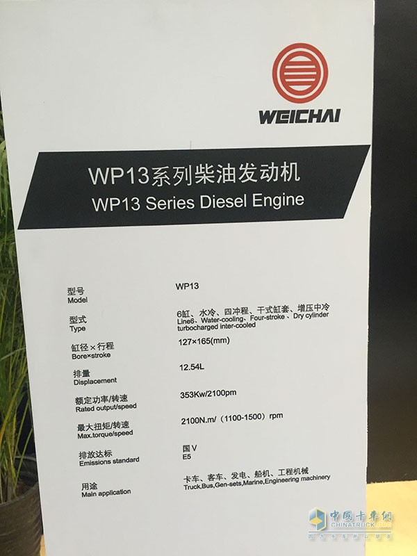輕中重統(tǒng)統(tǒng)國V以上 “濰柴芯”引領Engine China 2015