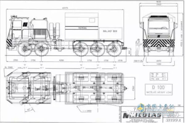 尼古拉斯推出的D100型牽引卡車