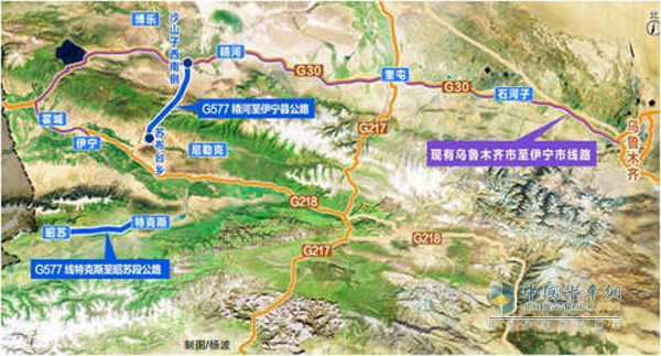 新疆G577精河至伊寧縣公路正式開工