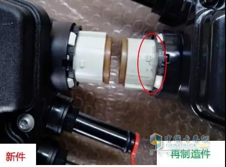再制造尿素泵和新尿素泵的外觀(guān)差異圖