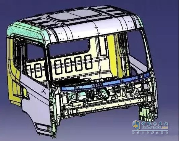 駕駛室與車(chē)架合理組合