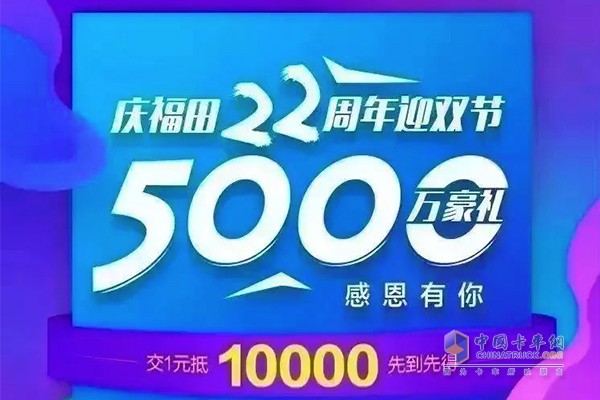 慶福田22周年 5000萬(wàn)豪禮回饋 