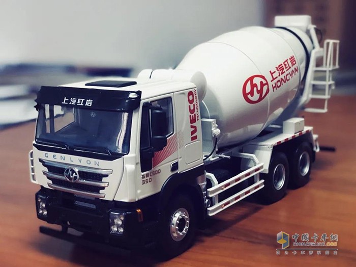 上汽紅巖定制攪拌車車模 5折特惠，限量200臺