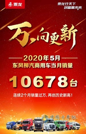 2020年5月東風(fēng)柳汽商用車(chē)當(dāng)月銷(xiāo)量10678臺(tái)