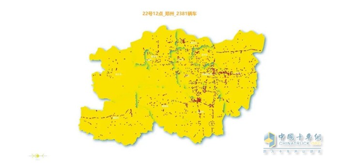 22號12點(diǎn)確認(rèn)在鄭車輛共2381臺