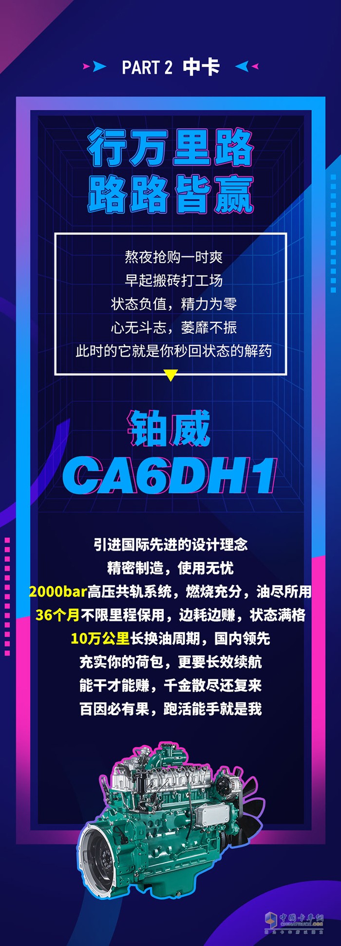 解放動力,奧威CA6DM3,發(fā)動機