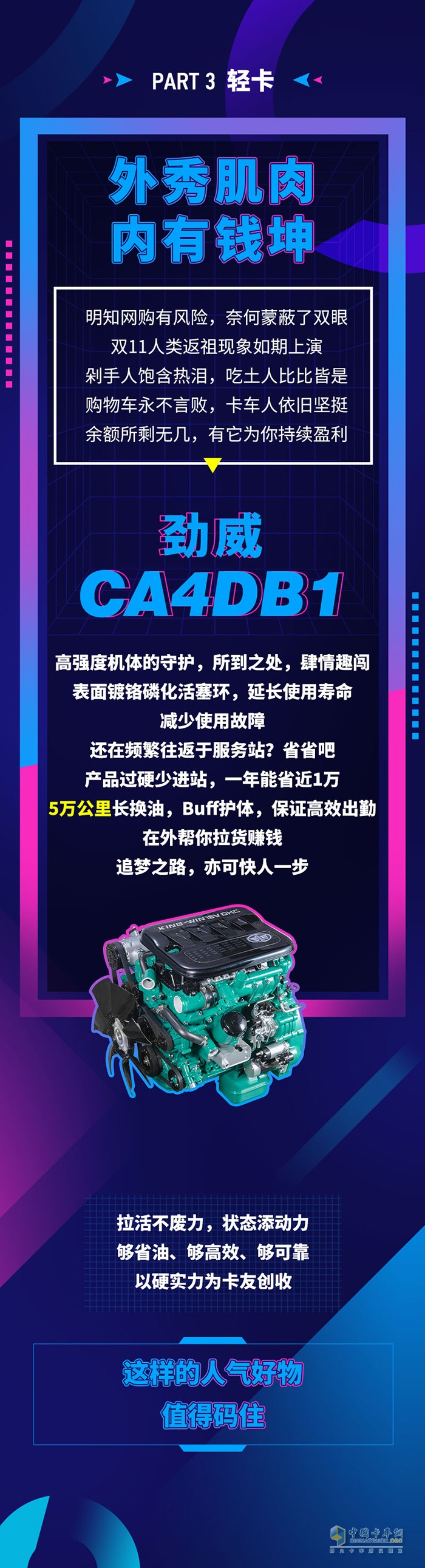 解放動力,奧威CA6DM3,發(fā)動機