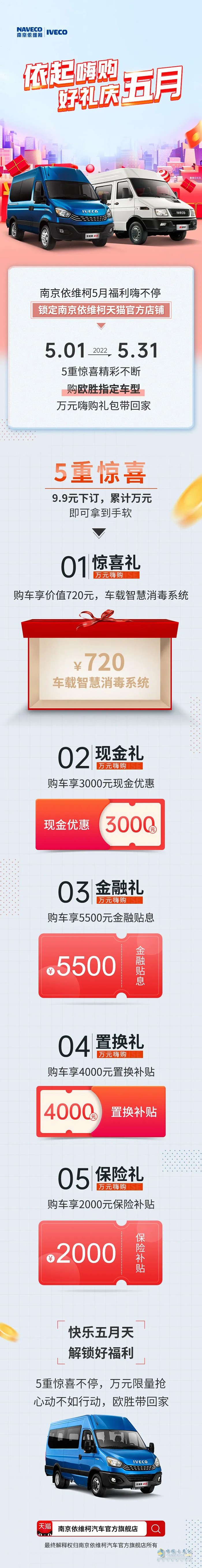 南京依維柯汽車 “依”起嗨購 好禮慶五月
