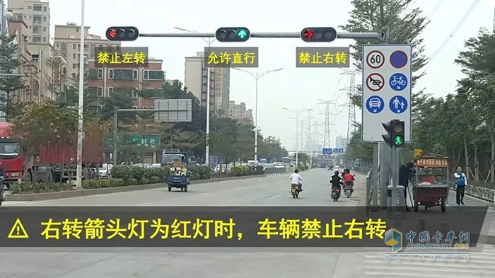 交通信號燈 路口右轉(zhuǎn) 正確方式