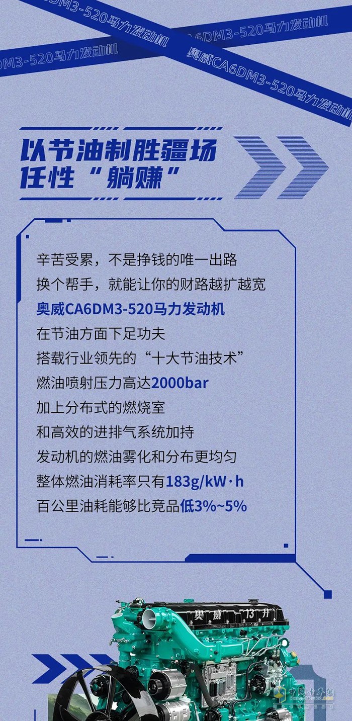 解放動力,奧威CA6DM3,發(fā)動機