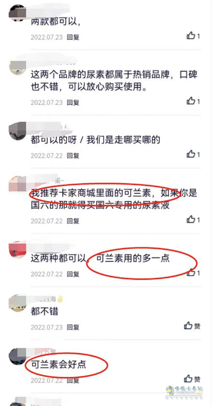 可蘭素,車用尿素