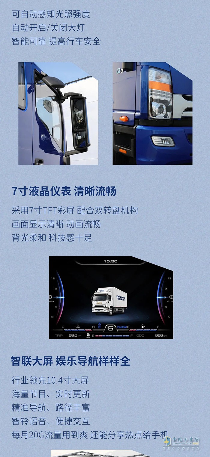 江淮1卡德沃斯麥客1號新年新造型配置豐富、賺錢更輕松！