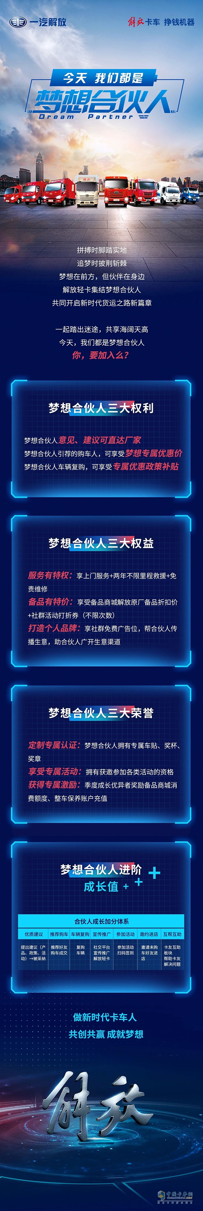 解放卡車集結夢想合伙人 開啟新時代貨運之路新篇章