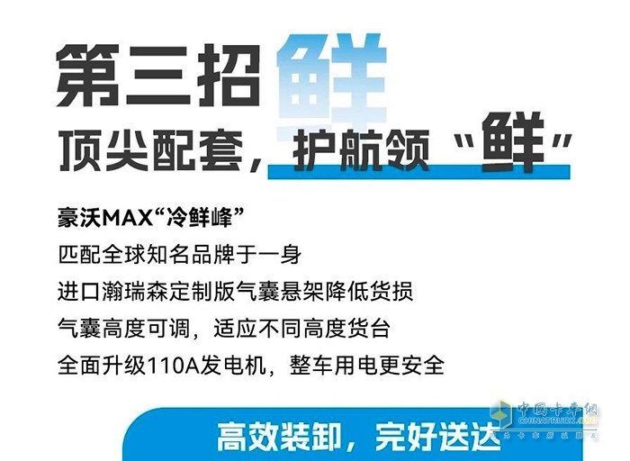 豪沃MAX“冷鮮峰”招招“鮮”，助你夏日冷鏈無懼“烤”驗(yàn)！