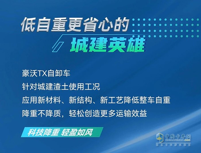 城市煥新季，由我來助力！豪沃TX自卸車勇做城建排頭兵！