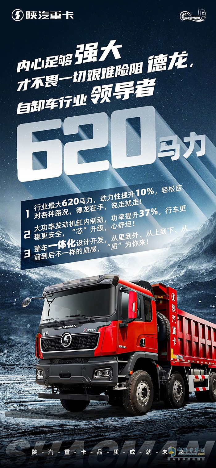 德龍X5000自卸王者，620馬力全“芯”升級，一路領(lǐng)航！