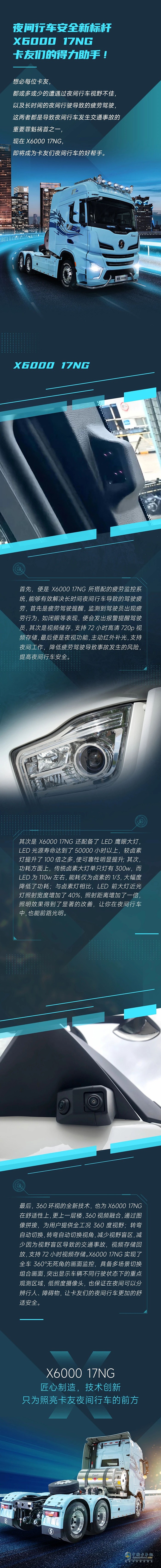 夜間行車安全新標桿，陜汽X6000 17NG，卡友們的得力助手！