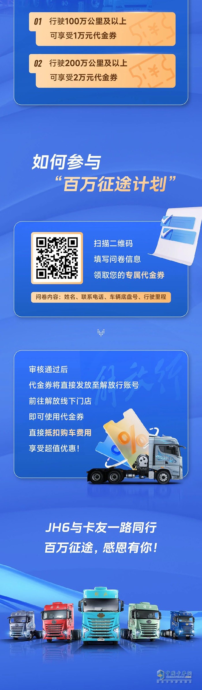 解放青汽JH6老車主有福了！跑夠里程換新車，最高省2萬！