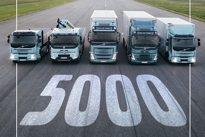 破5000！沃爾沃純電動卡車交付里程碑達成！