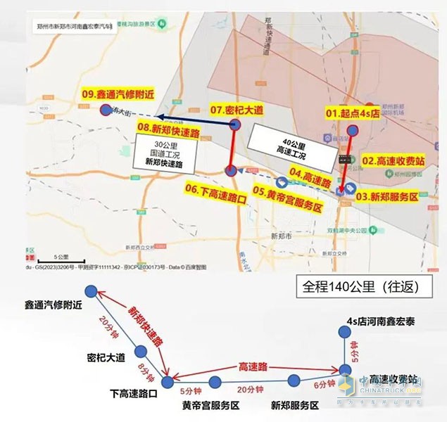 鄭州領(lǐng)袖客戶百里實測 點贊東風龍擎DA12自動擋新品