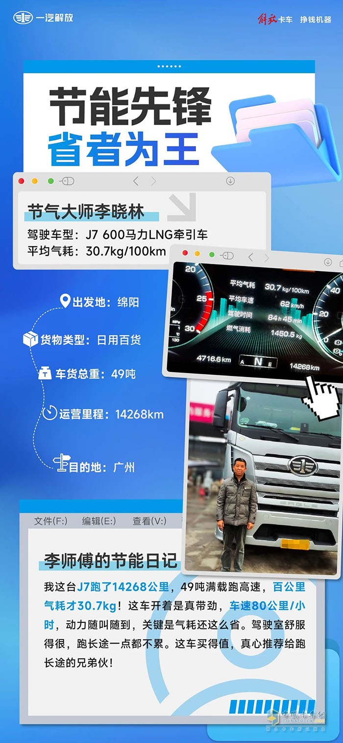 省氣又給力，一汽解放J7真香！