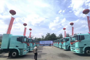 30臺(tái)聯(lián)合重卡電麒麟交付寧夏，助力西北物流綠色升級(jí)