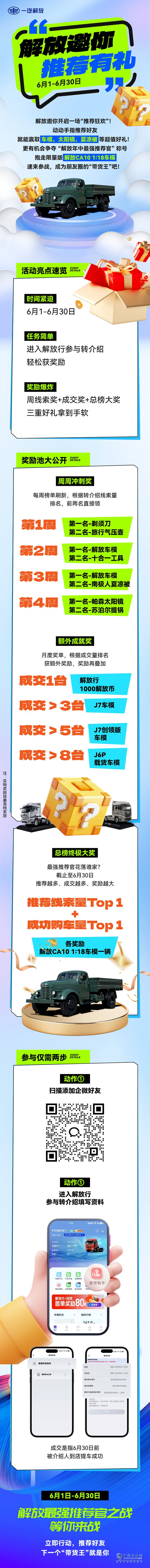 成為解放“帶貨王”，車模等好禮拿到手軟！