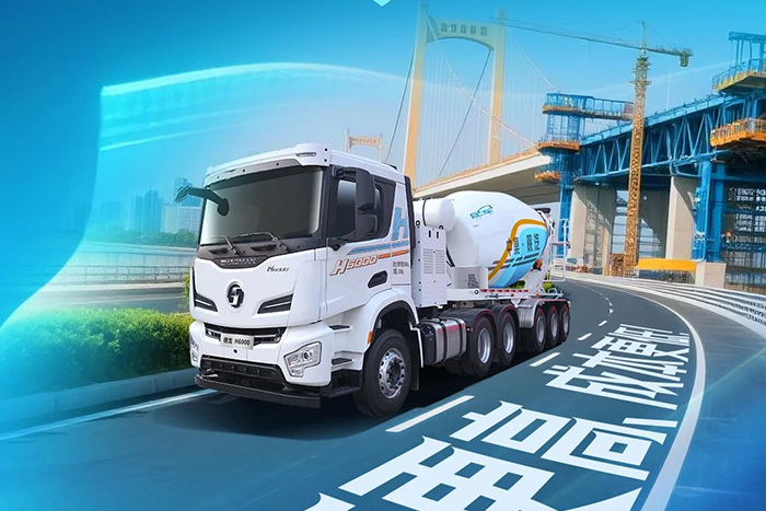 中集·陜汽一體化混動牽引攪拌車效率更高、成本更低！