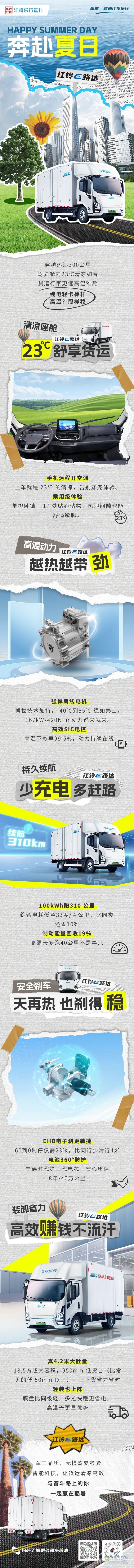 江鈴E路達：穿越熱浪300公里，駕駛艙內(nèi)23℃