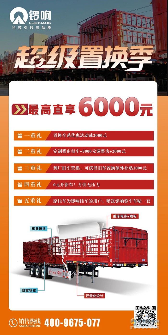 以舊換新正當(dāng)時！鑼響掛車置換福利重磅來襲！