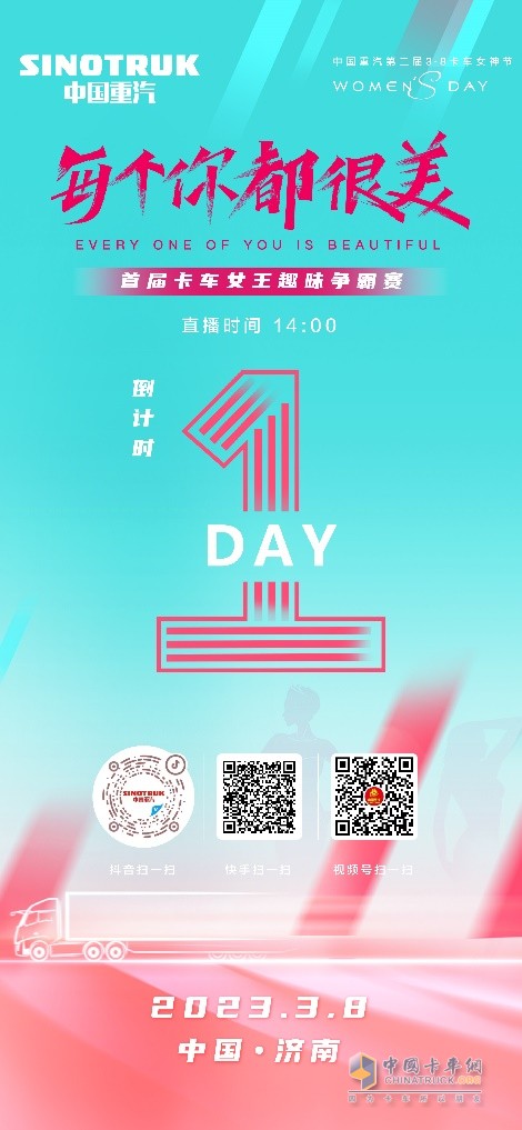 敬請(qǐng)期待！中國(guó)重汽第二屆3·8卡車女神節(jié)即將盛大啟幕