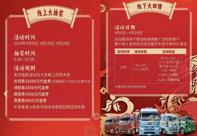 慶祝首季“雙萬輛”，解放四月“送厚禮”