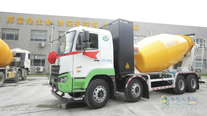 零碳高效漢馬科技M7E純電動攪拌車，綠色創(chuàng)富遙遙領先