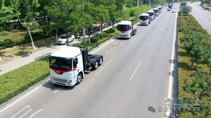 目的地：大西北！100臺徐工新能源重卡滿電啟程