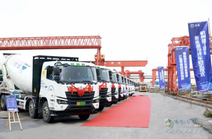 零碳高效漢馬科技M7E純電動攪拌車，綠色創(chuàng)富遙遙領先