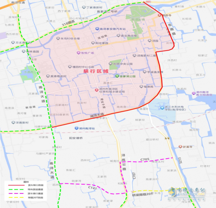 浙江湖州市?；愤\輸車輛限制通行