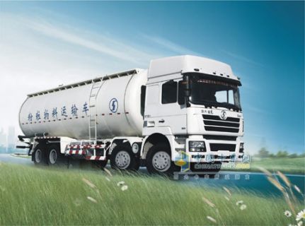 陜汽 德龍重卡 336馬力 8×4 粉粒物料車 SX5315GFLNR456