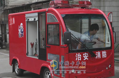 荊州消防研制電動消防車巡邏車