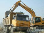 陜汽自卸車走俏西安城鐵建設(shè)